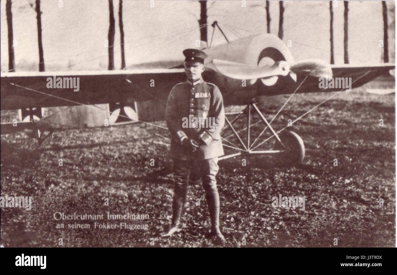 Immelmann Fokker Foto Stock