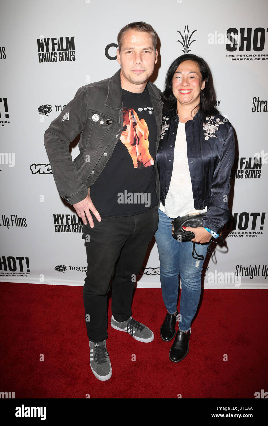 Il colpo di Psycho-Spiritual Mantra di Rock' premiere - Arrivi con: Shepard Fairey, Amanda Fairey dove: Los Angeles, California, Stati Uniti quando: 05 Apr 2017 Foto Stock