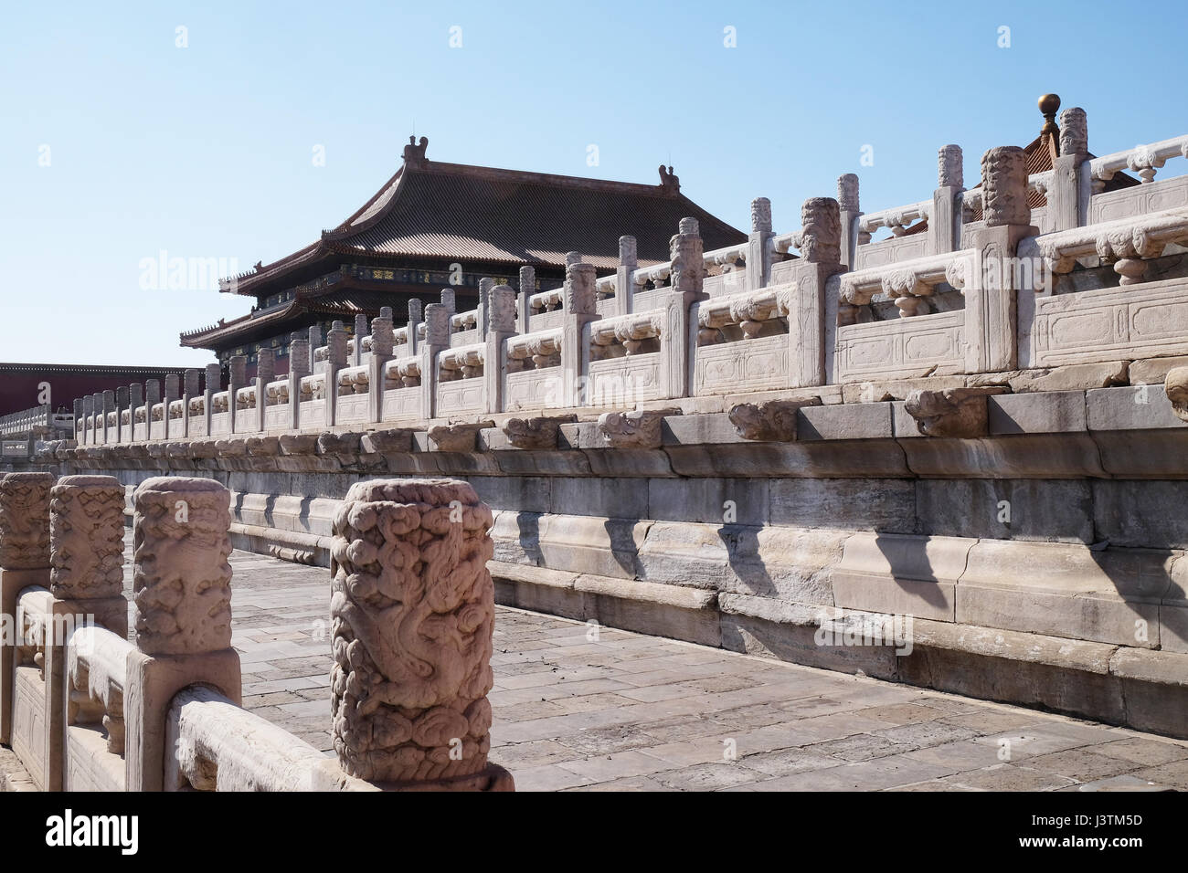 Palazzo della purezza celeste Qianqinggong in città Forrbiden, Pechino, Cina, 23 febbraio 2016. Foto Stock