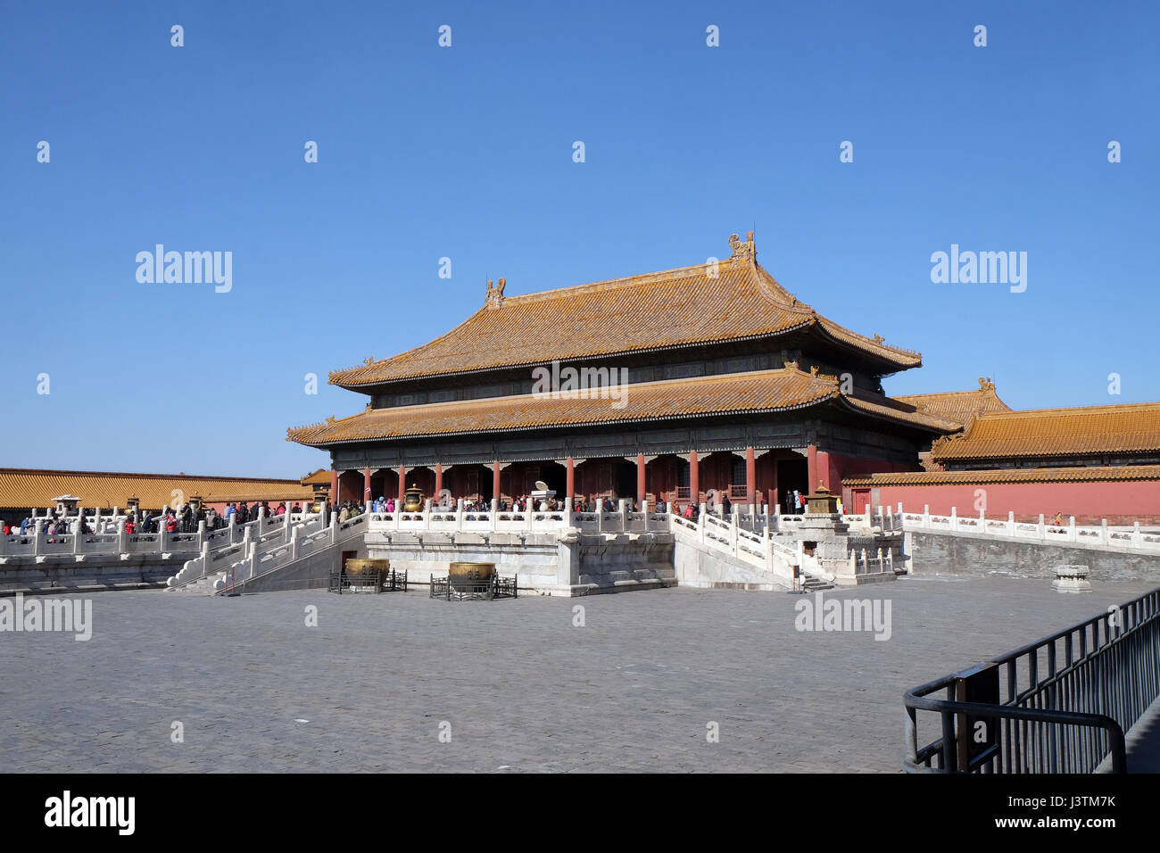 Palazzo della purezza celeste Qianqinggong nella Città Proibita di Pechino, Cina, 23 febbraio 2016. Foto Stock