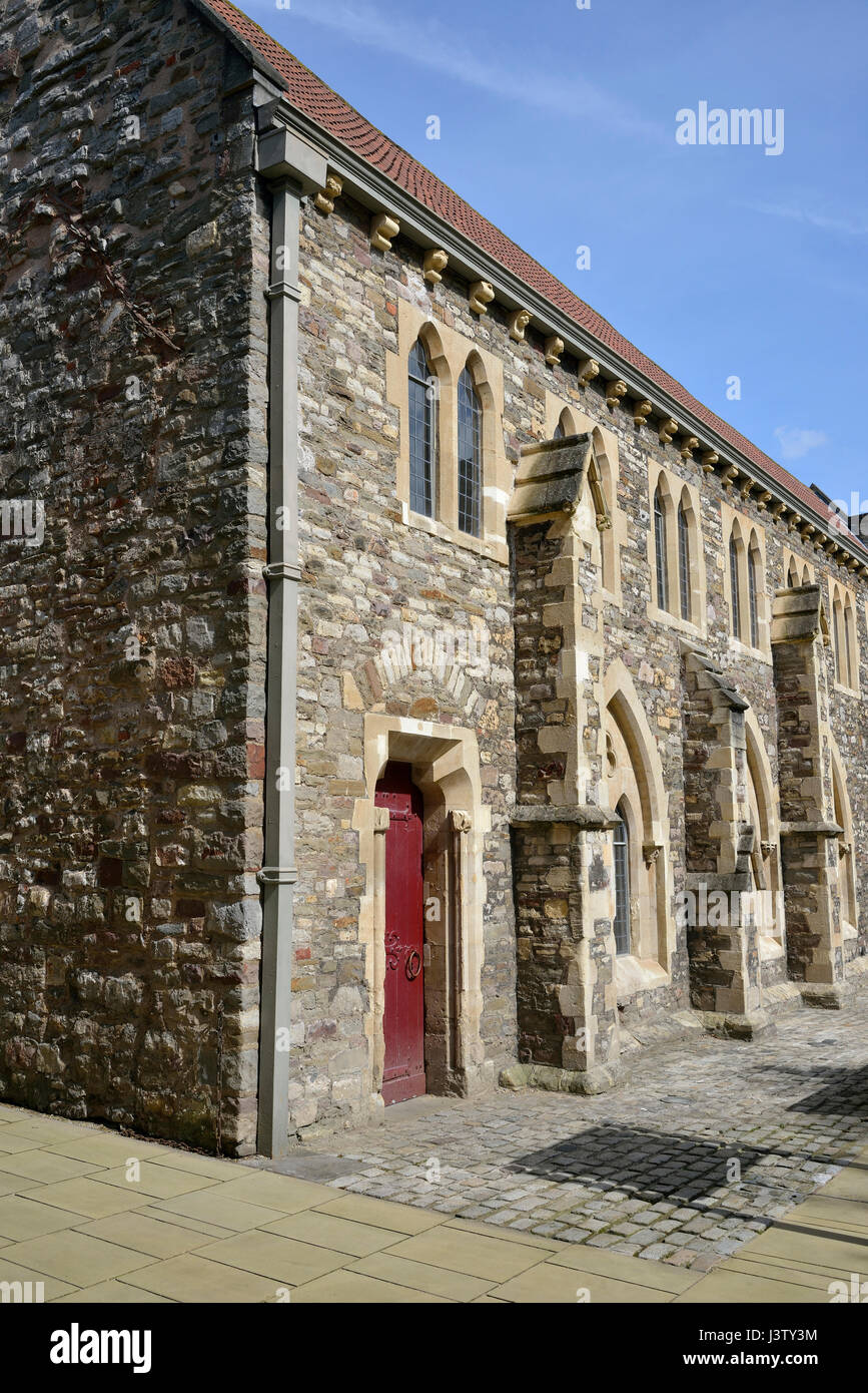Cutlers Hall, quaccheri frati monastero dormitorio, parte del convento domenicano di c1230 Broadmead, Bristol Foto Stock