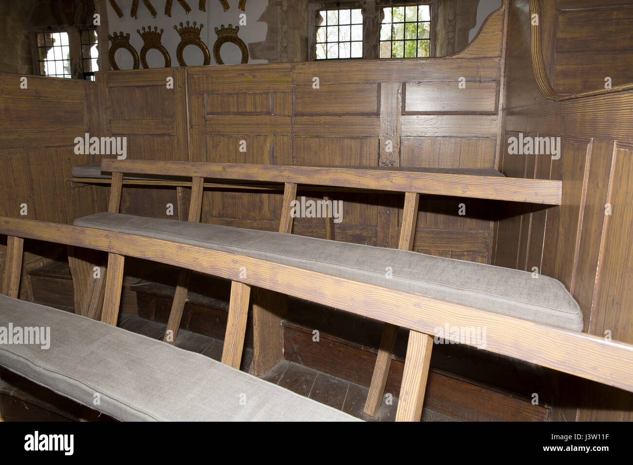 Il castello di Oakham in Rutland che viene ancora utilizzato come una corte Foto Stock