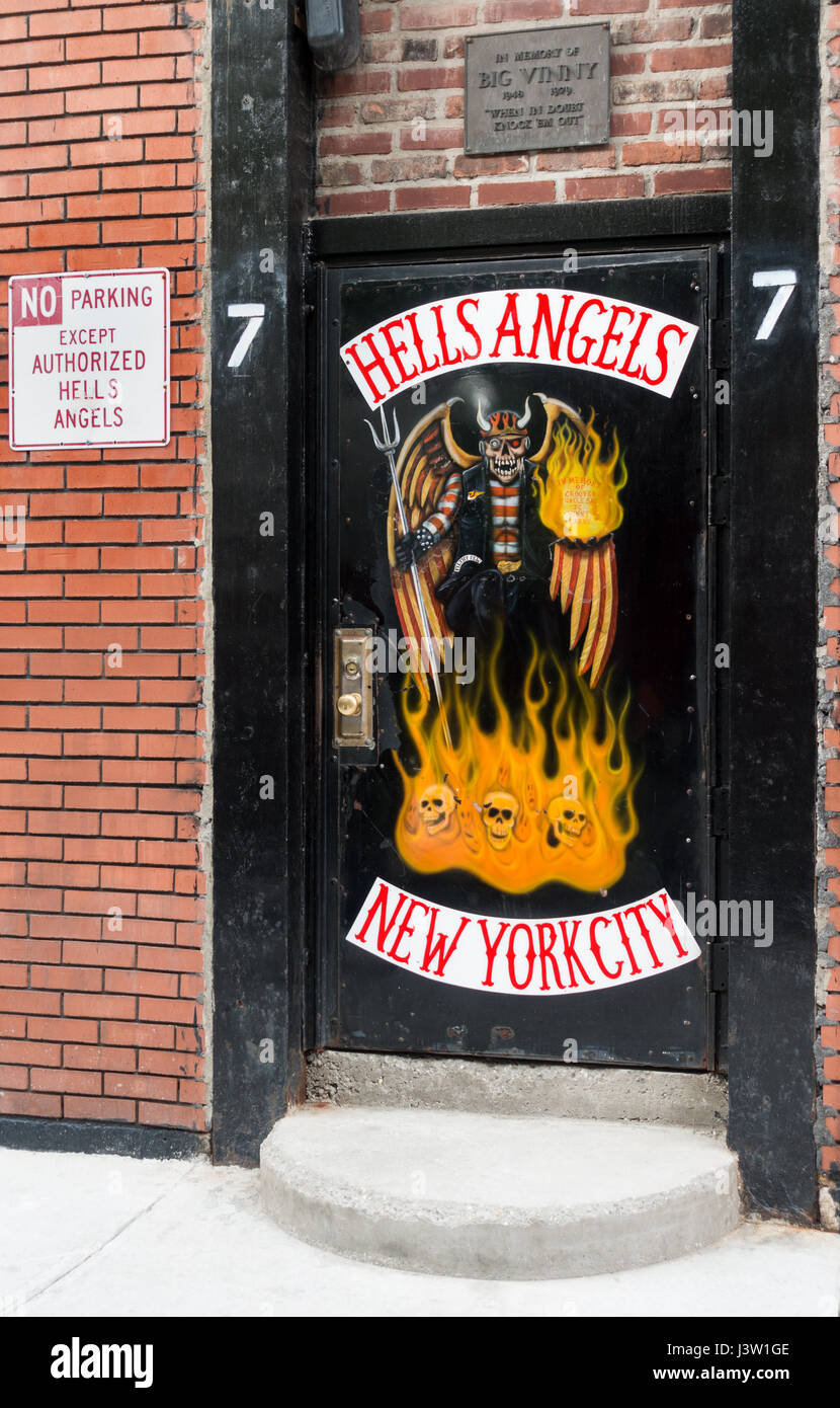 L'Hells Angels New York City Quartier generale Foto Stock
