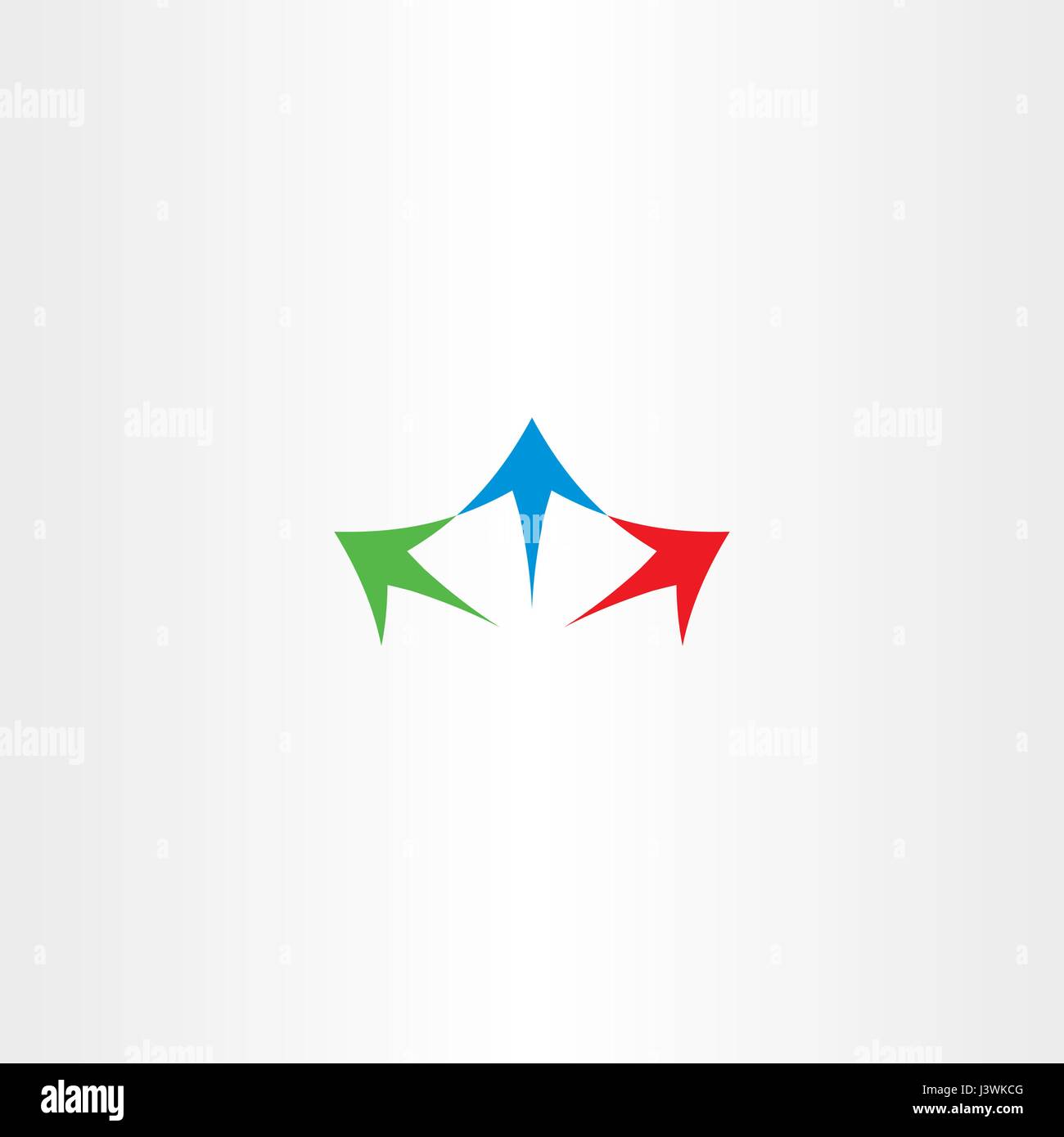 La diffusione delle frecce icona logo elemento segno Illustrazione Vettoriale