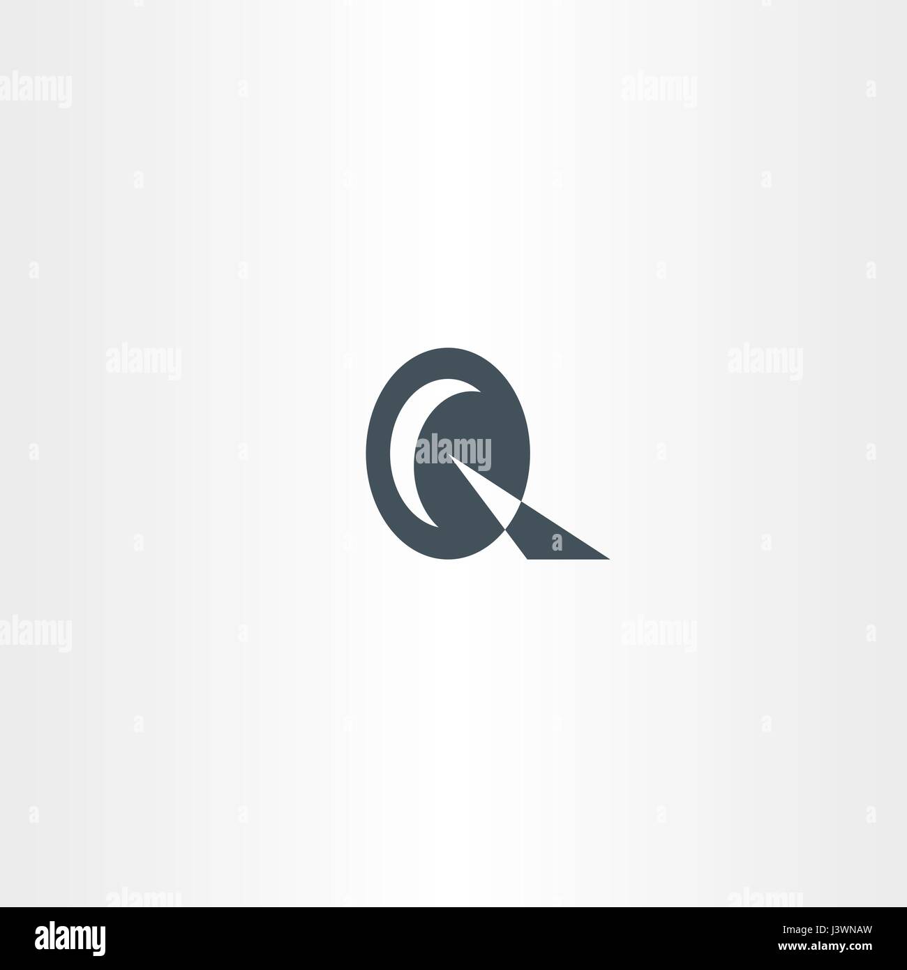 Logotipo q vettore logo lettera q icona simbolo segno marchio design Illustrazione Vettoriale