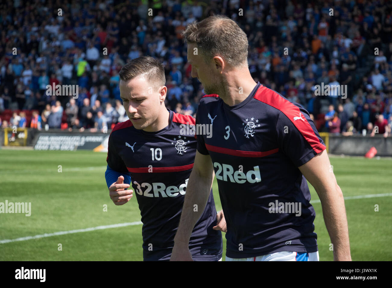 Glasgow Scotland Regno Unito. Il 7 maggio, 2017. Partick Thistle v Glasgow Rangers SPFL Domenica 7 Maggio 2017 - Obiettivi da Doolan, McKay e Garner ha visto la fine del gioco 2-1 per i Rangers. Credito: Barry Cameron/Alamy Live News Foto Stock