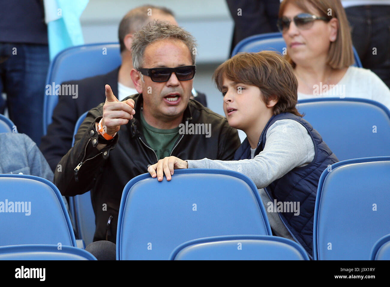 Italia, Roma, 7 Maggio 2017: Sinisa Mihajlovic in tribuna coperta con i