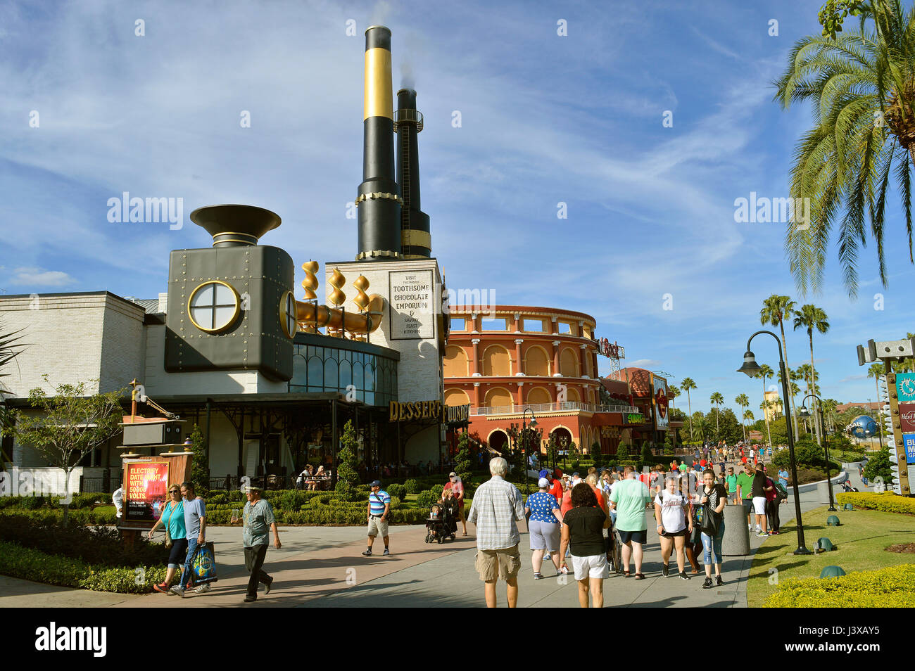 Charlie's Chocolate Emporium in Universal Orlando Resort adventure theme park Foto Stock