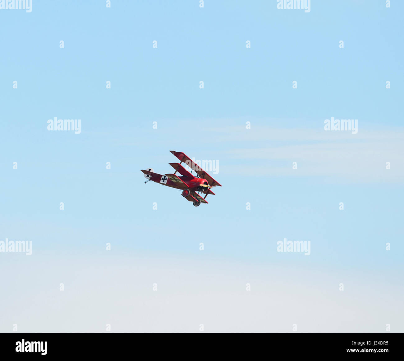 Fokker Dr.I, una guerra mondiale I Triplano fighter aircraft visto a Wings Over Illawarra 2017, Airshow Albion Park, NSW, Australia Foto Stock