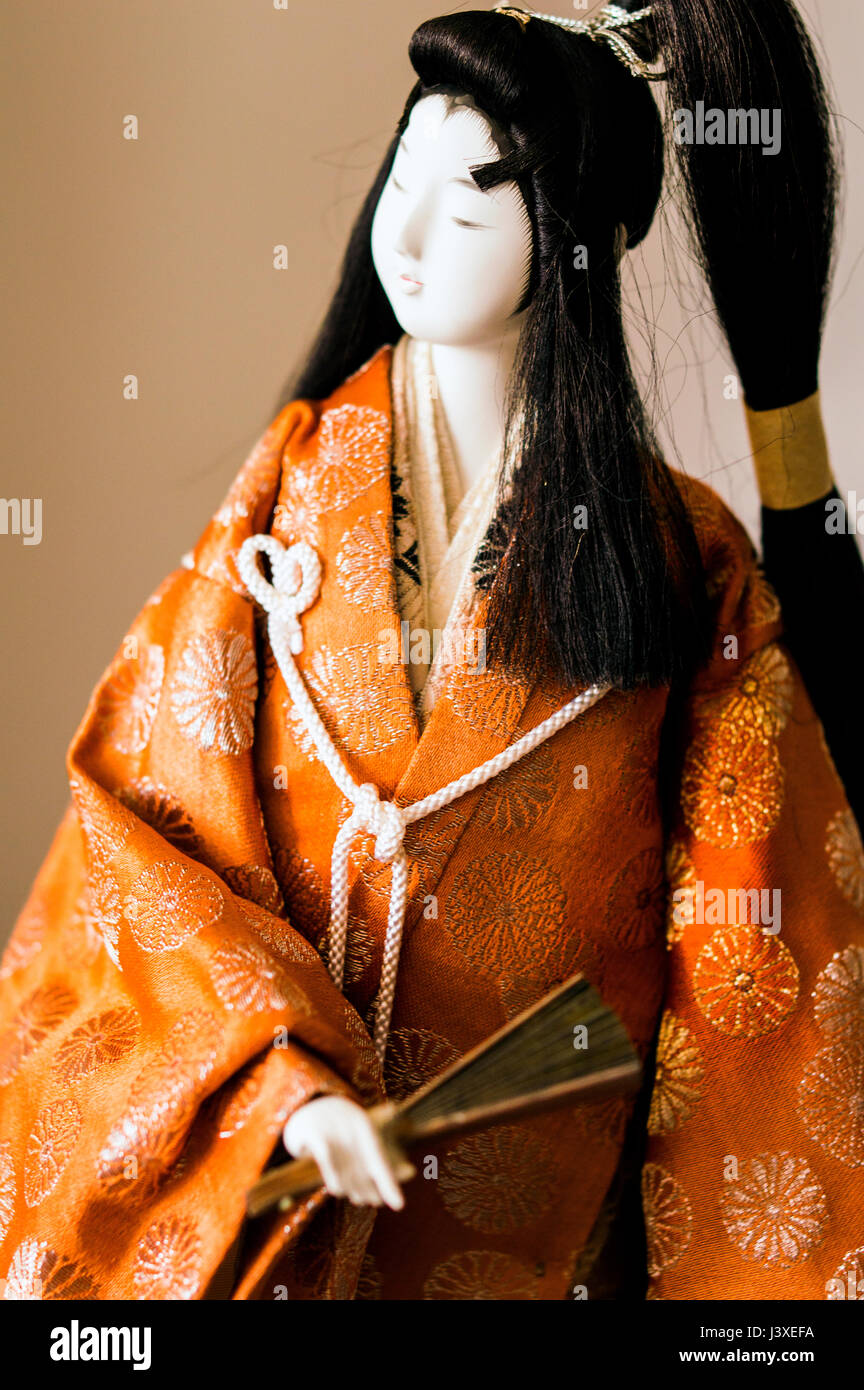 Geisha donna figura in studio di impostazione Foto Stock