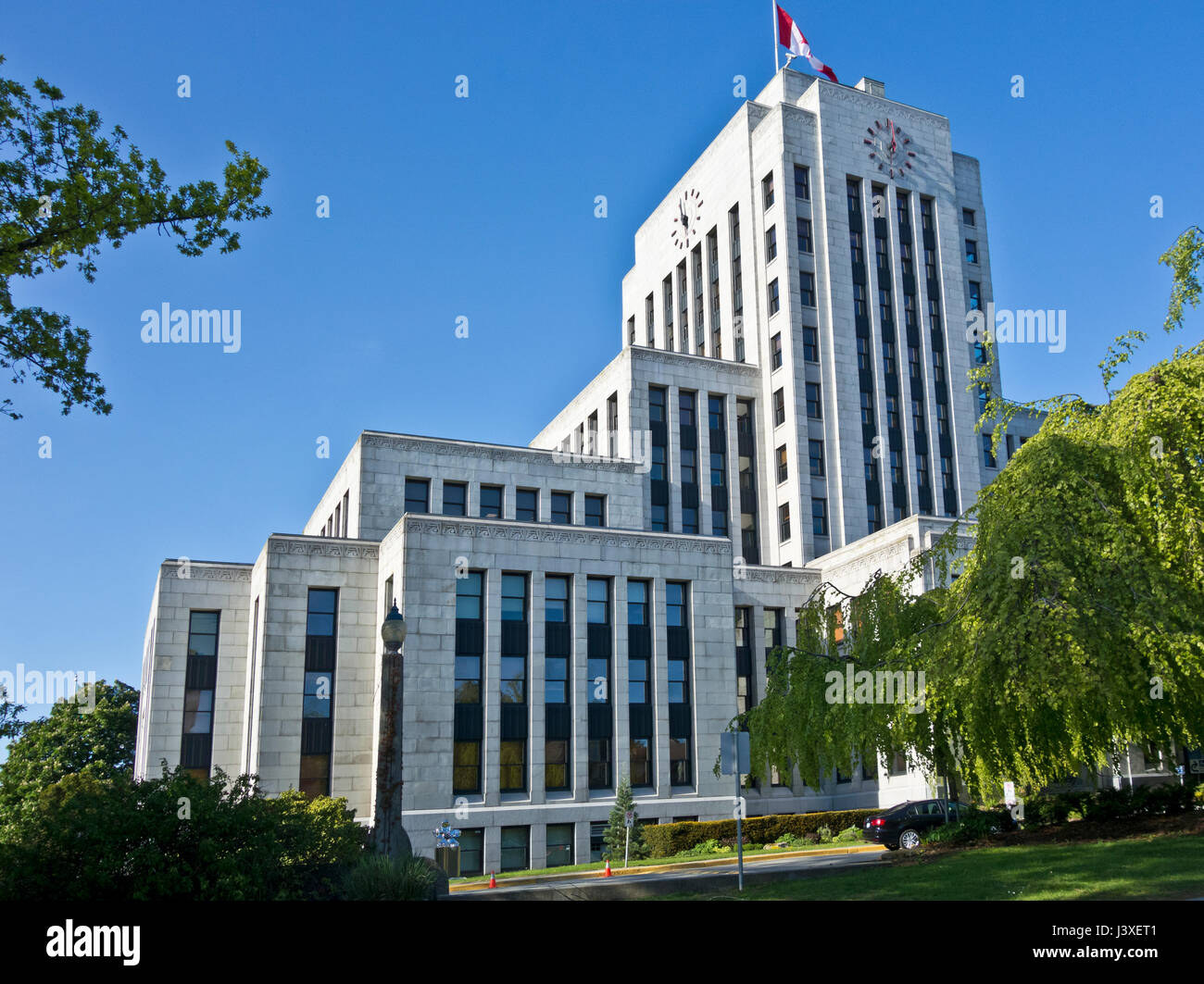 Vancouver City Hall, Vancouver BC, Canada Foto Stock