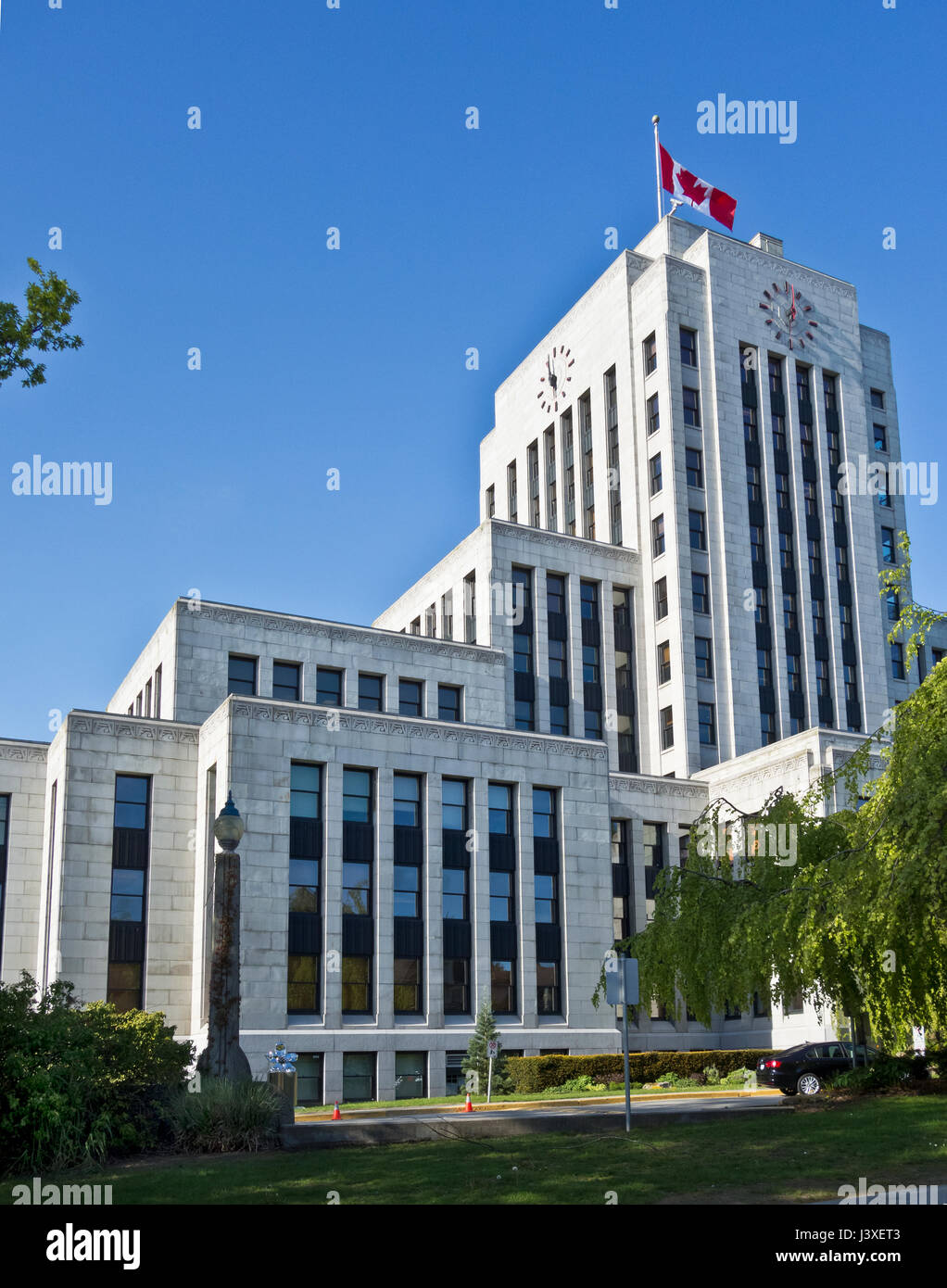 Vancouver City Hall, Vancouver, BC, Canada Foto Stock