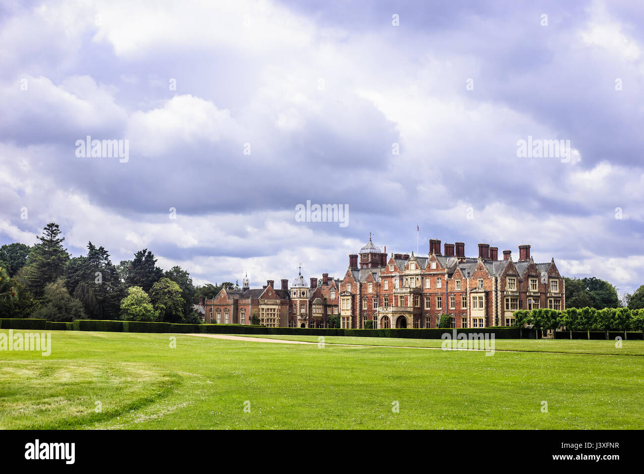 Sandringham House, Queen's country residence in NORFOLK REGNO UNITO Foto Stock
