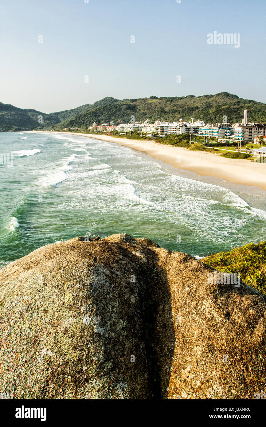 Brava Beach. Florianopolis, Santa Catarina, Brasile. Foto Stock