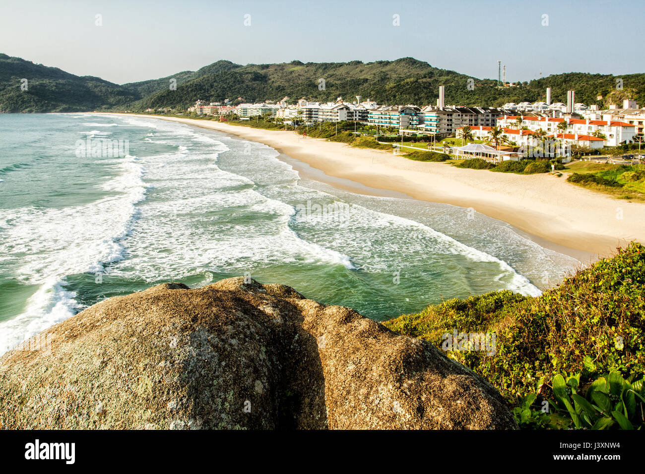 Brava Beach. Florianopolis, Santa Catarina, Brasile. Foto Stock