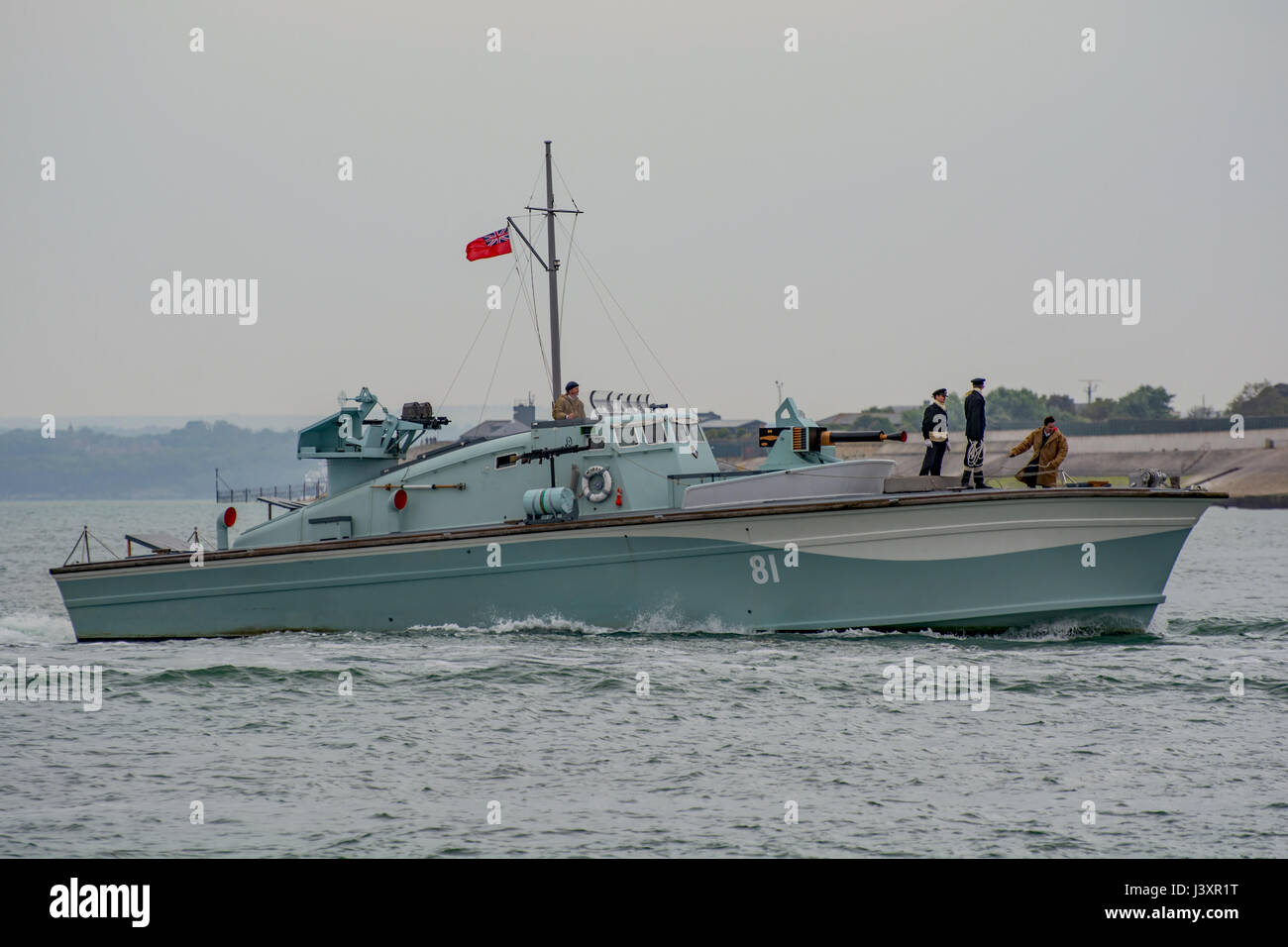 MGB81 a Portsmouth su VE-Day 2017. Foto Stock