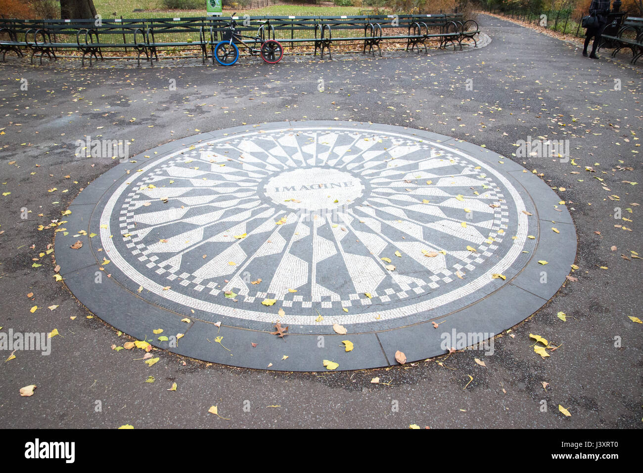 Immaginate, Strawberry Fields, Central Park Foto Stock