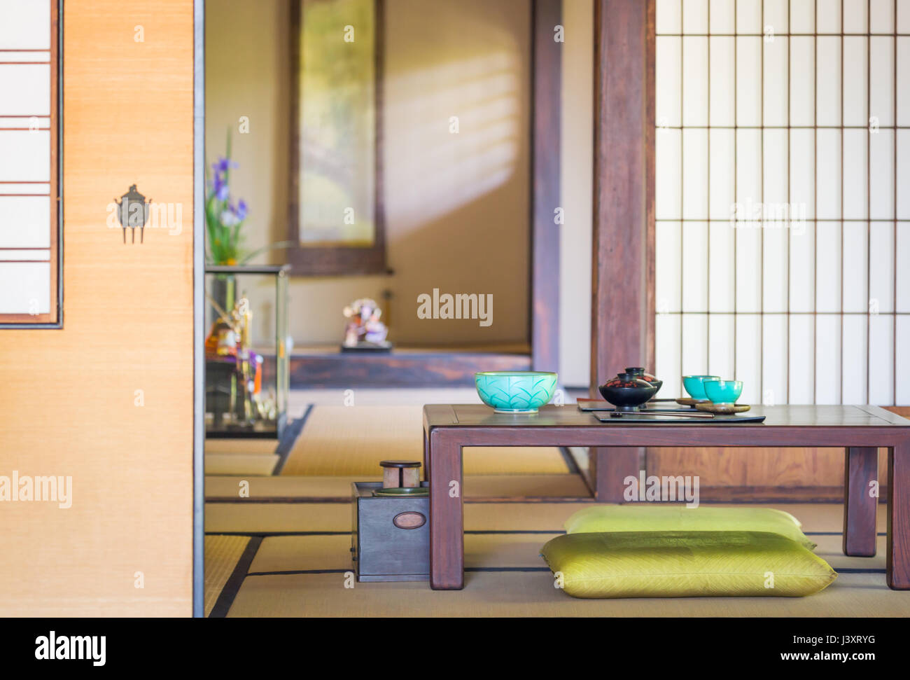 Interni tradizionali ristoranti Giapponesi e altra stanza. Foto Stock