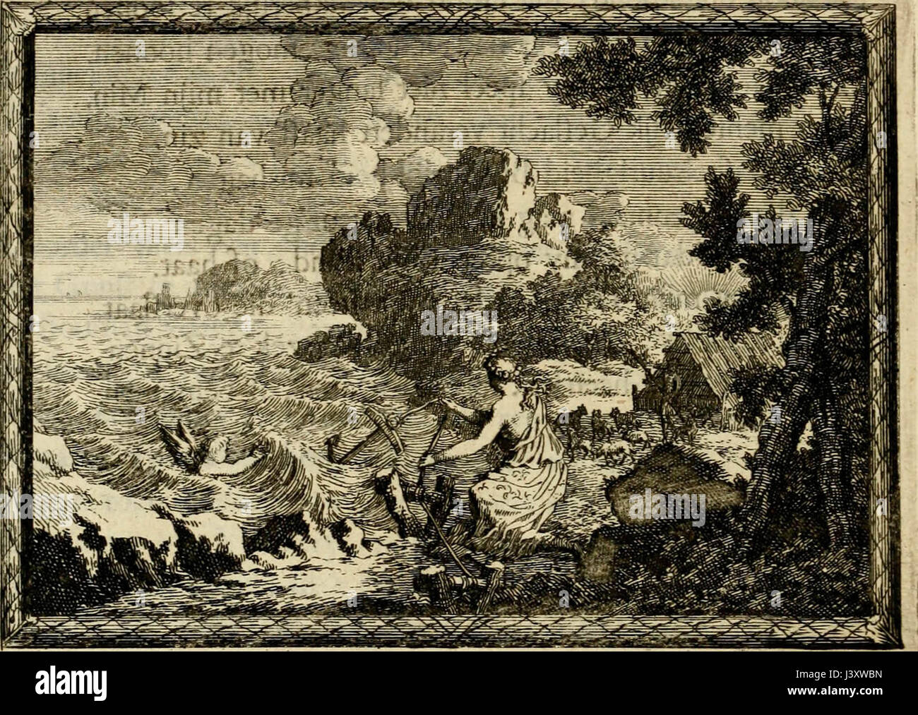 'De veldgezangen van Thyrsis : gesierd incontrato toegepaste zinneminnebeelden' (1702 Foto Stock