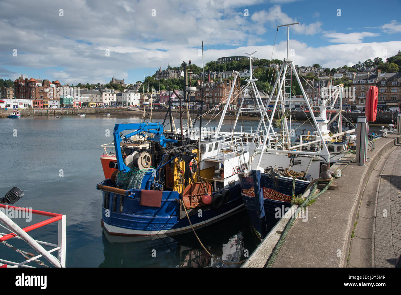 Barche da pesca, Oban, Argyll and Bute, Scozia. Foto Stock