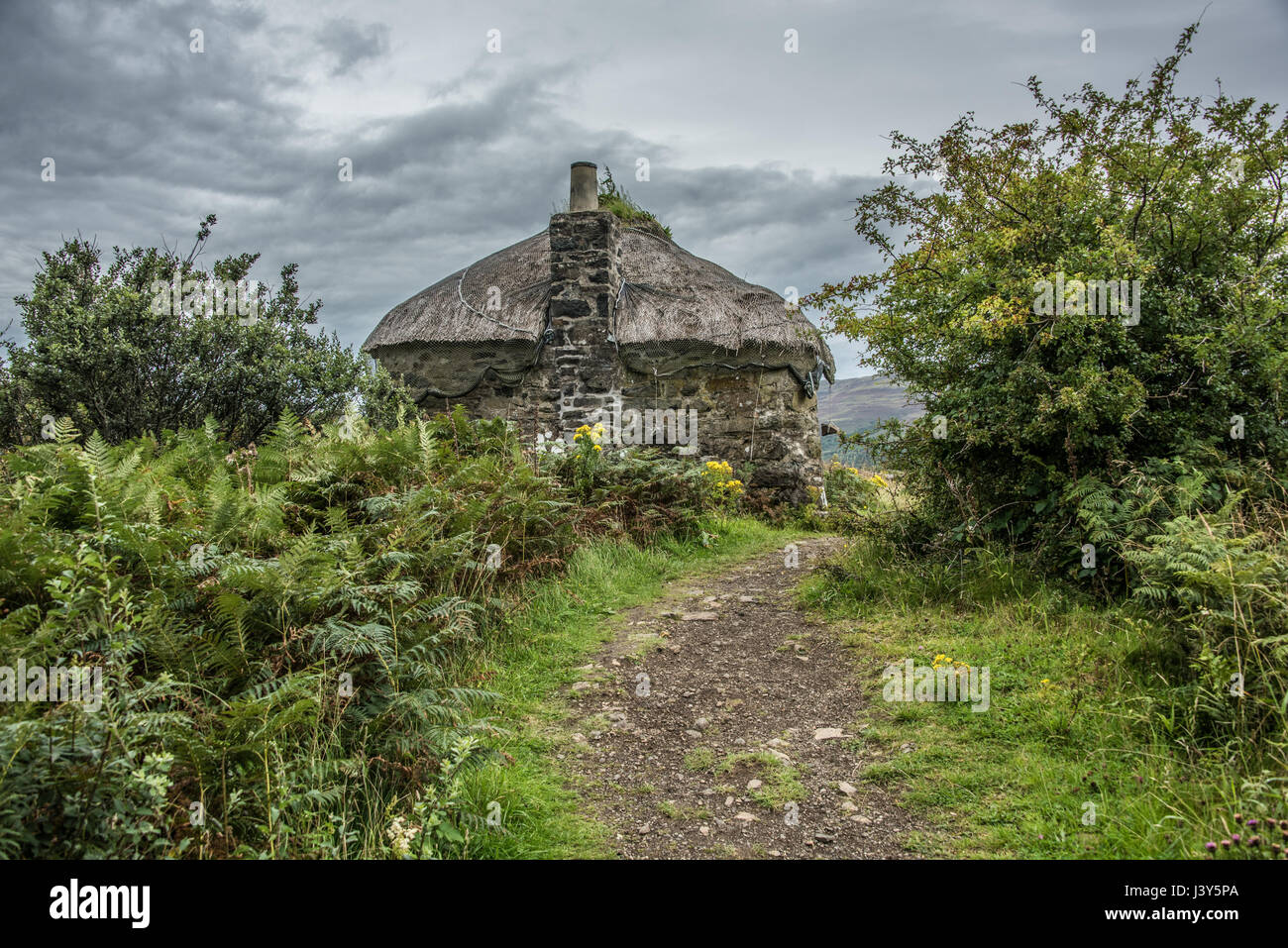 Di Sheila cottage sul isola di Ulva, Scozia. Foto Stock