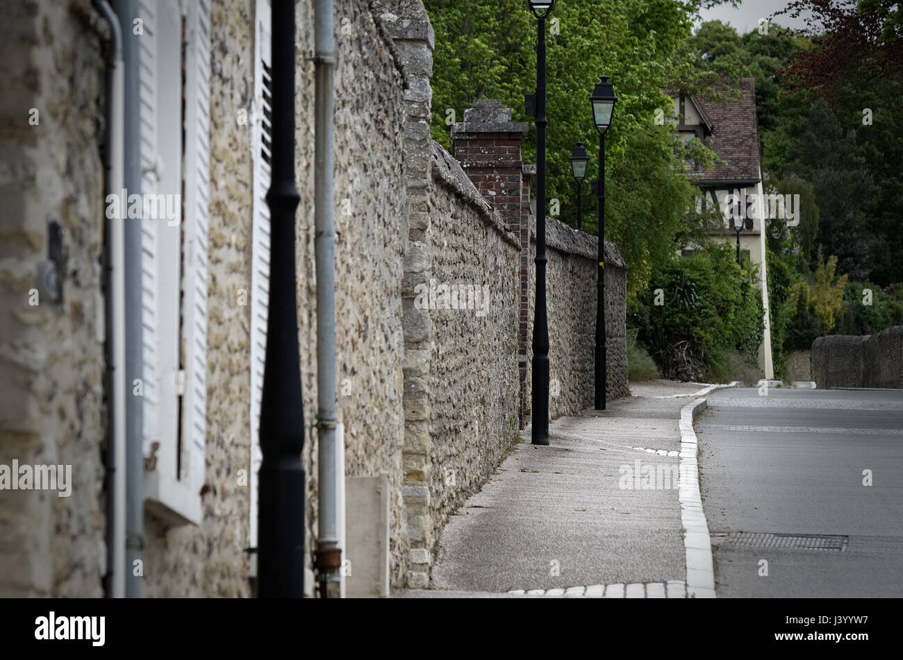 Strada di campagna francese Foto Stock