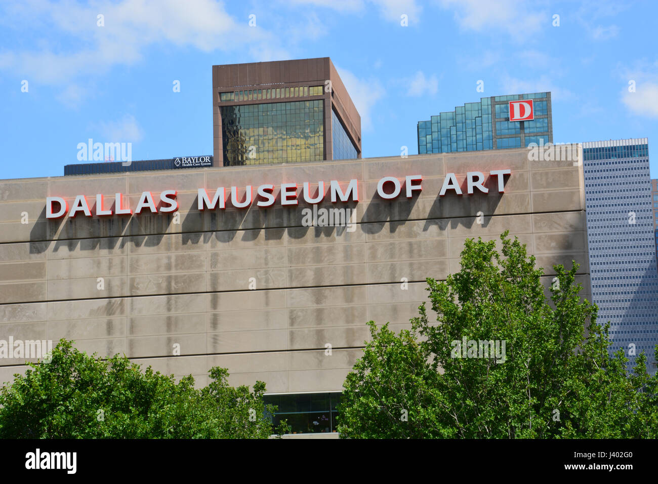 Il Museo dell'Arte di Dallas nel centro cittadino. Foto Stock