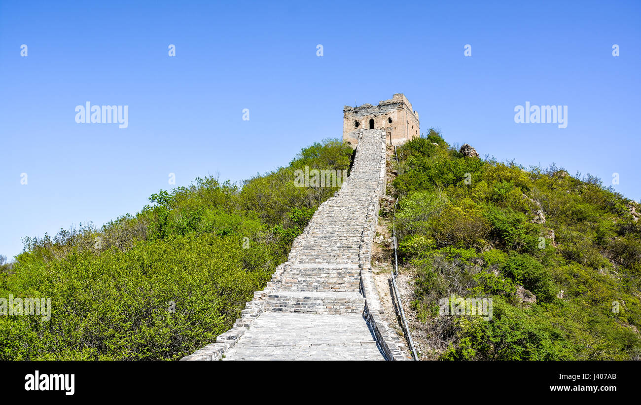 SImatai Grande Muraglia della Cina Foto Stock