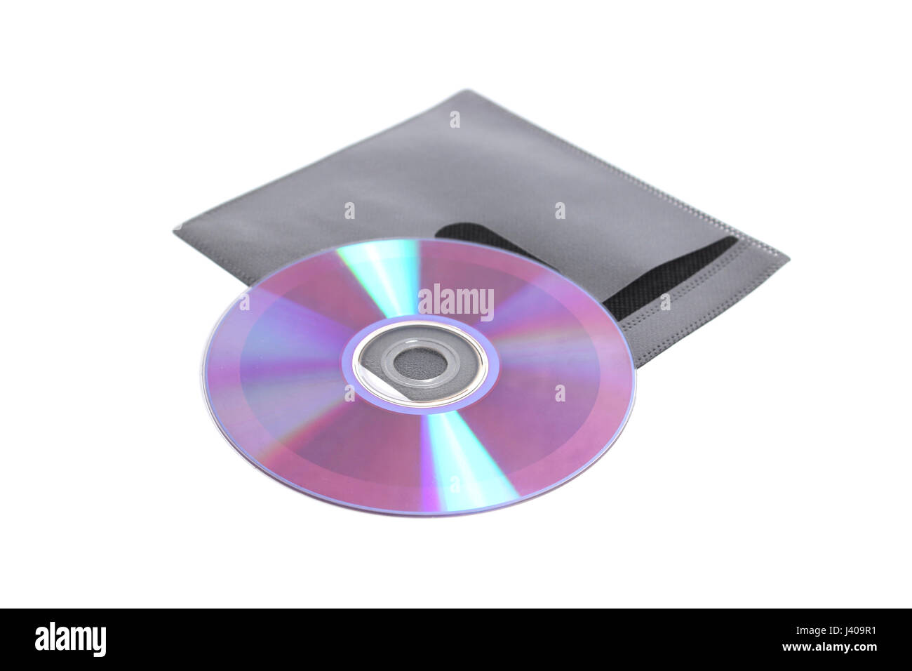 DVD e busta di plastica Foto Stock