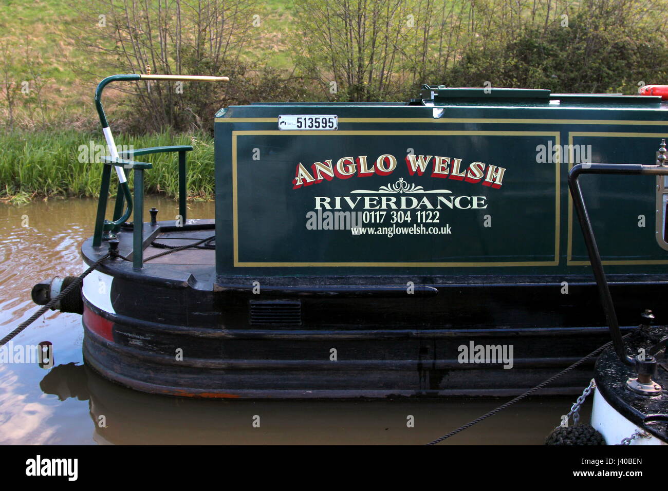 Anglo Welsh canal boat Foto Stock