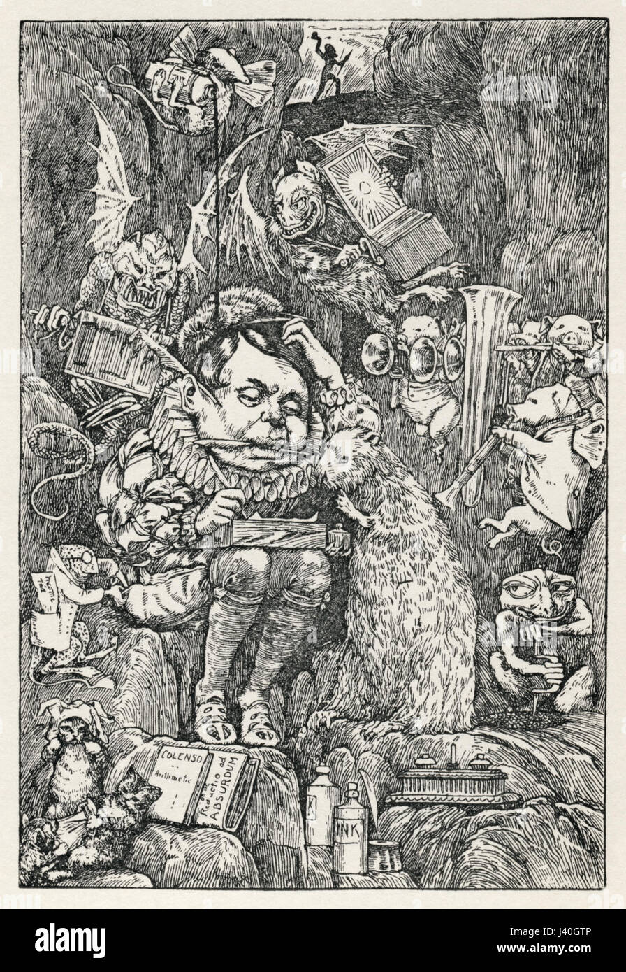 Lewis Carroll Henry Holiday caccia della piastra Snark 7 Foto Stock