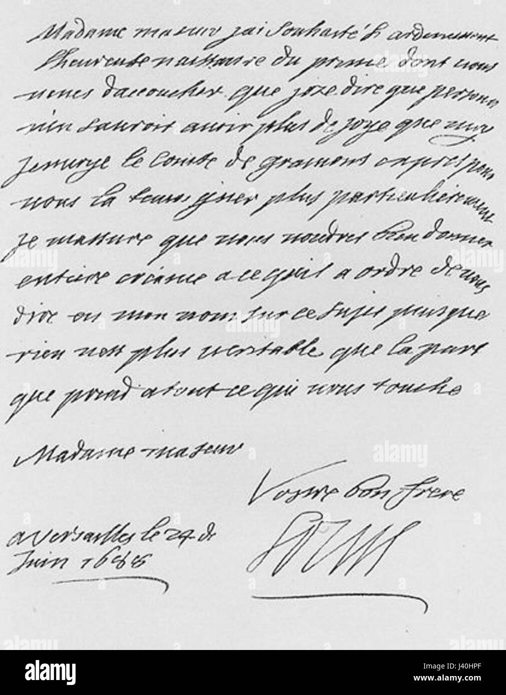 Luigi XIV di Francia, noto anche come Re Sole, governò dal 1643 fino alla sua morte nel 1715. Il suo regno segnò un periodo di monarchia assoluta e di immensa influenza culturale, consolidando la Francia come potenza europea dominante. Foto Stock