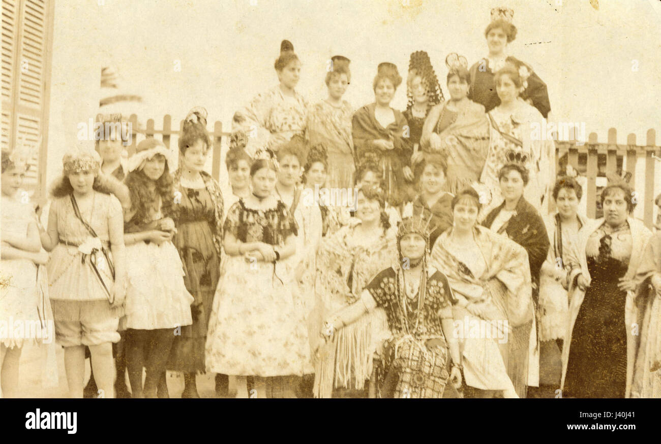 Martes de carnaval Las Palmas de Gran Canaria 1918 Foto Stock