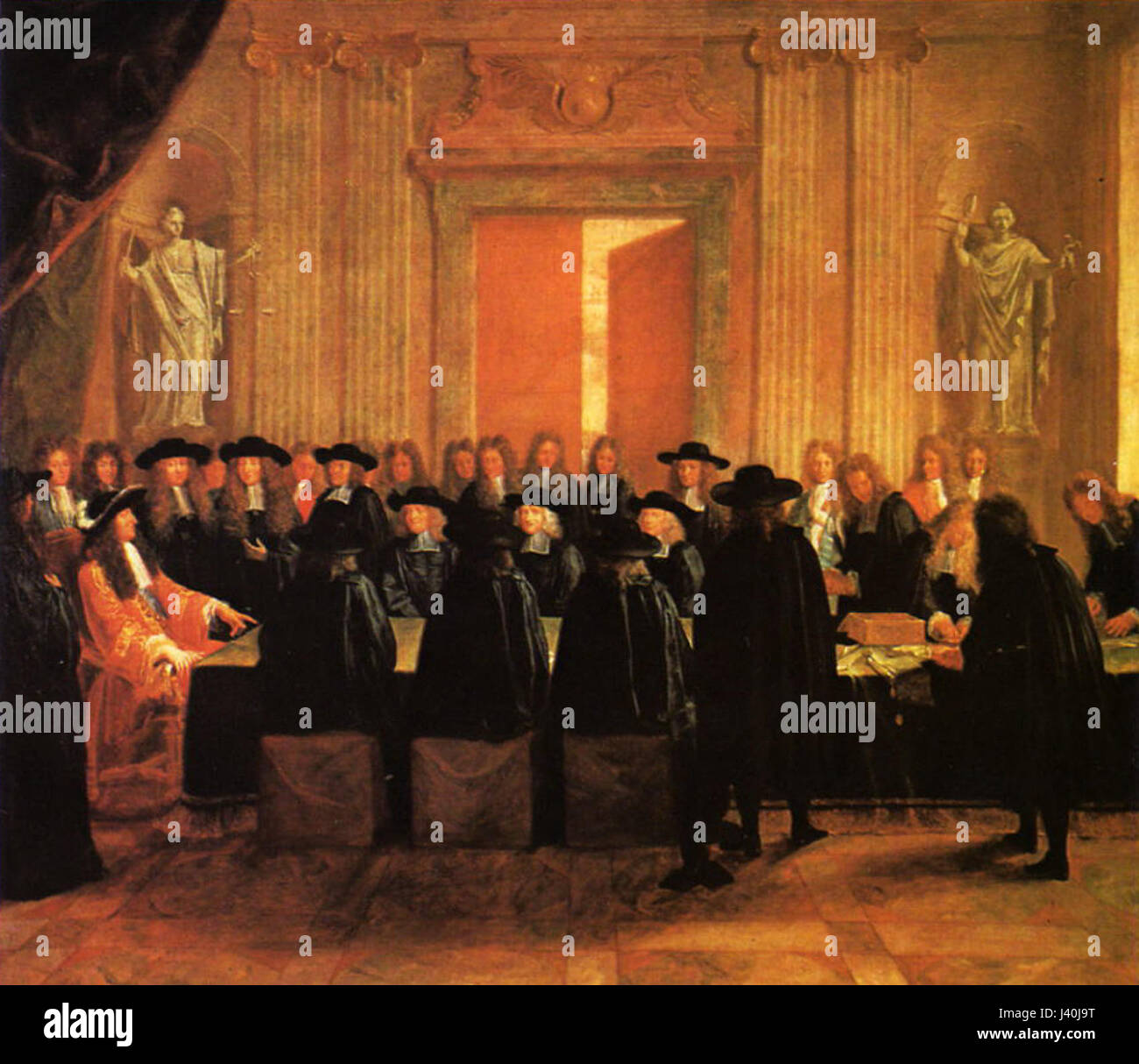 Luigi XIV, noto anche come Re Sole, fu un importante monarca francese. Il suo regno dal 1643 al 1715 ha plasmato l'influenza politica, culturale e militare di Franceâ in Europa. È noto per il suo lungo regno, la sontuosa corte di Versailles e per il significativo impatto sulla storia europea. Foto Stock