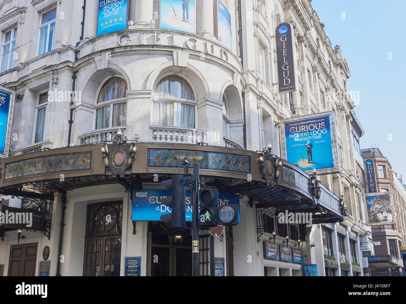 Il Grade ii Listed Gielgud Theatre da W. G. R. Sprague (1906), Shaftesbury Avenue, Londra, Inghilterra Foto Stock