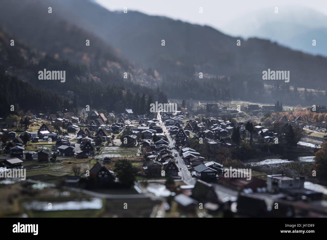 Giappone antico borgo ' Shirakawago ' Foto Stock