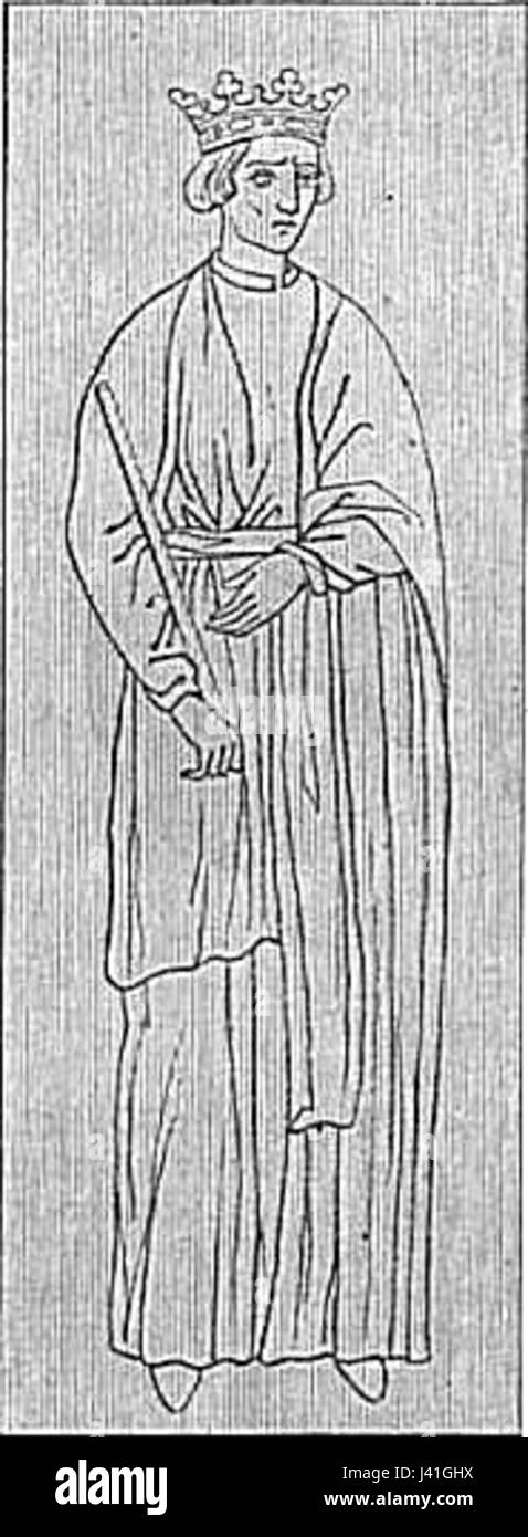 Luigi VIII, noto anche come Luigi il Leone, fu re di Francia dal 1223 al 1226. Il suo regno fu segnato dai suoi sforzi per rafforzare l'autorità reale in Francia e consolidare i territori. Foto Stock