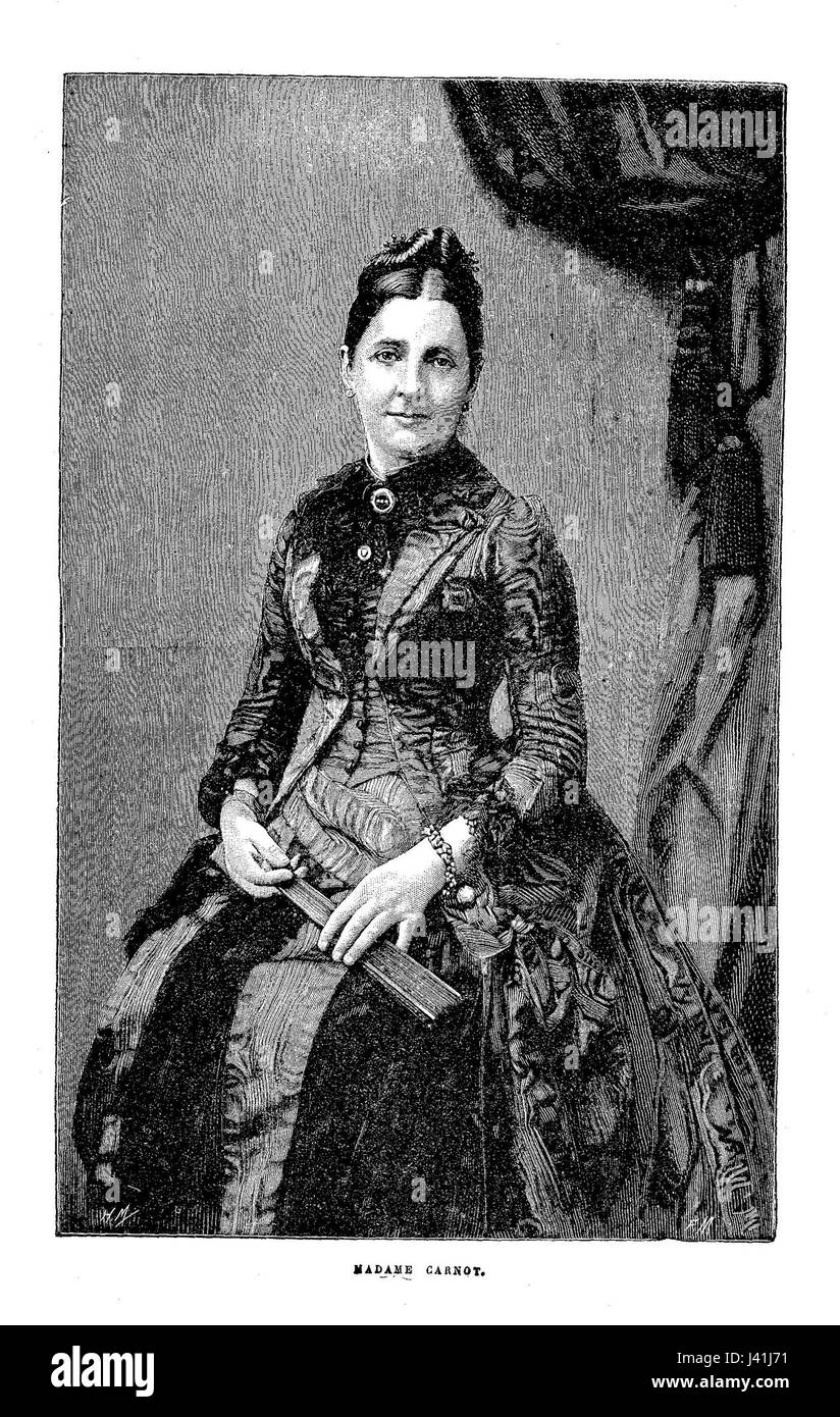 Marie Pauline Dupont era nota per i suoi contributi all'arte, in particolare nella ritrattistica. "White Carnot" è probabilmente una delle sue opere, che mostra la sua abilità nel catturare le sfumature di luce e ombra nella pittura classica dei ritratti. Foto Stock