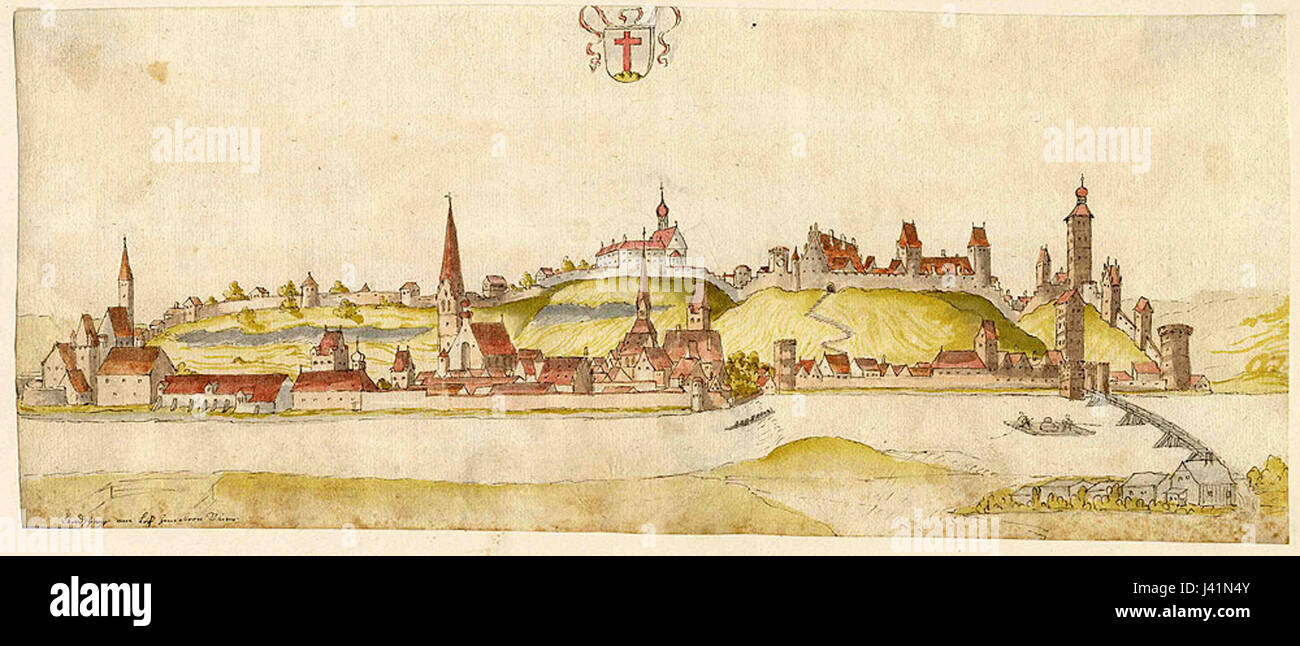 Landsberg am Lech c1580 Foto Stock