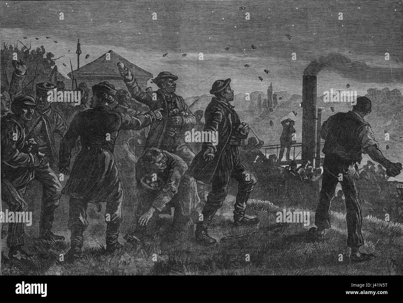 Kuchelbader Schlacht Il Illustrated London News 1881 07 23 Seite 92 Foto Stock