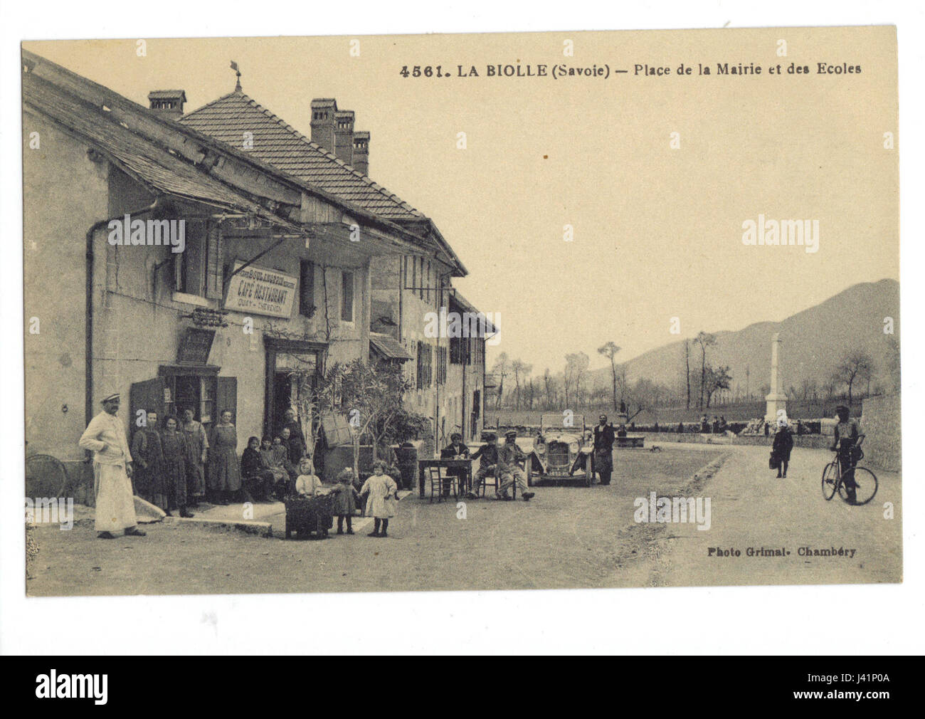 La Biolle place de la mairie Foto Stock