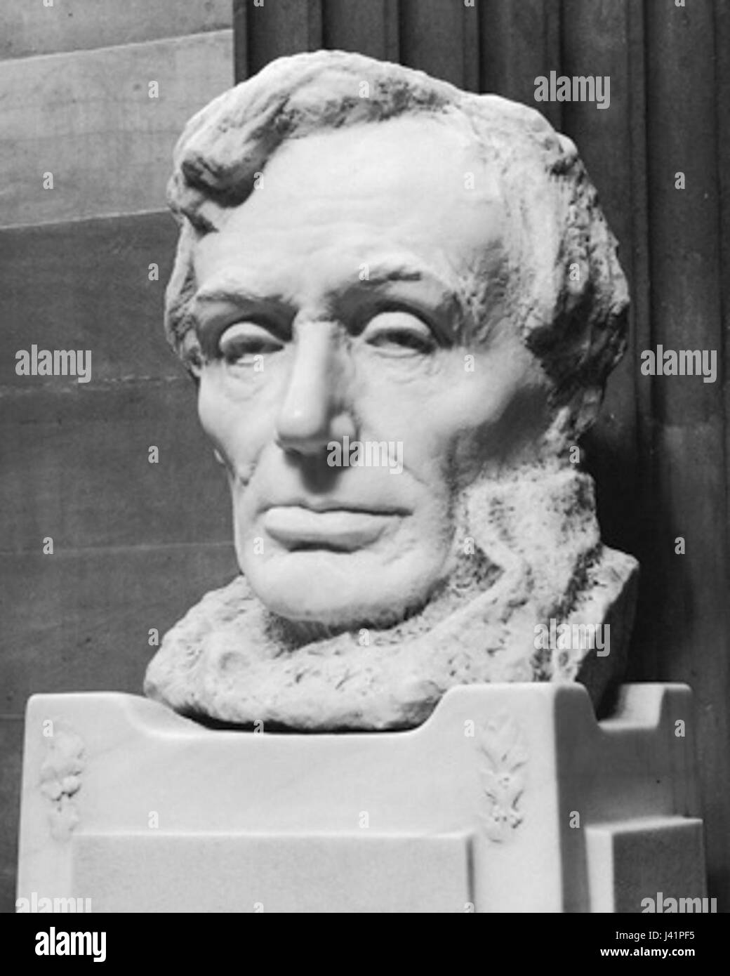 Lincoln busto Gutzon Borglum Foto Stock