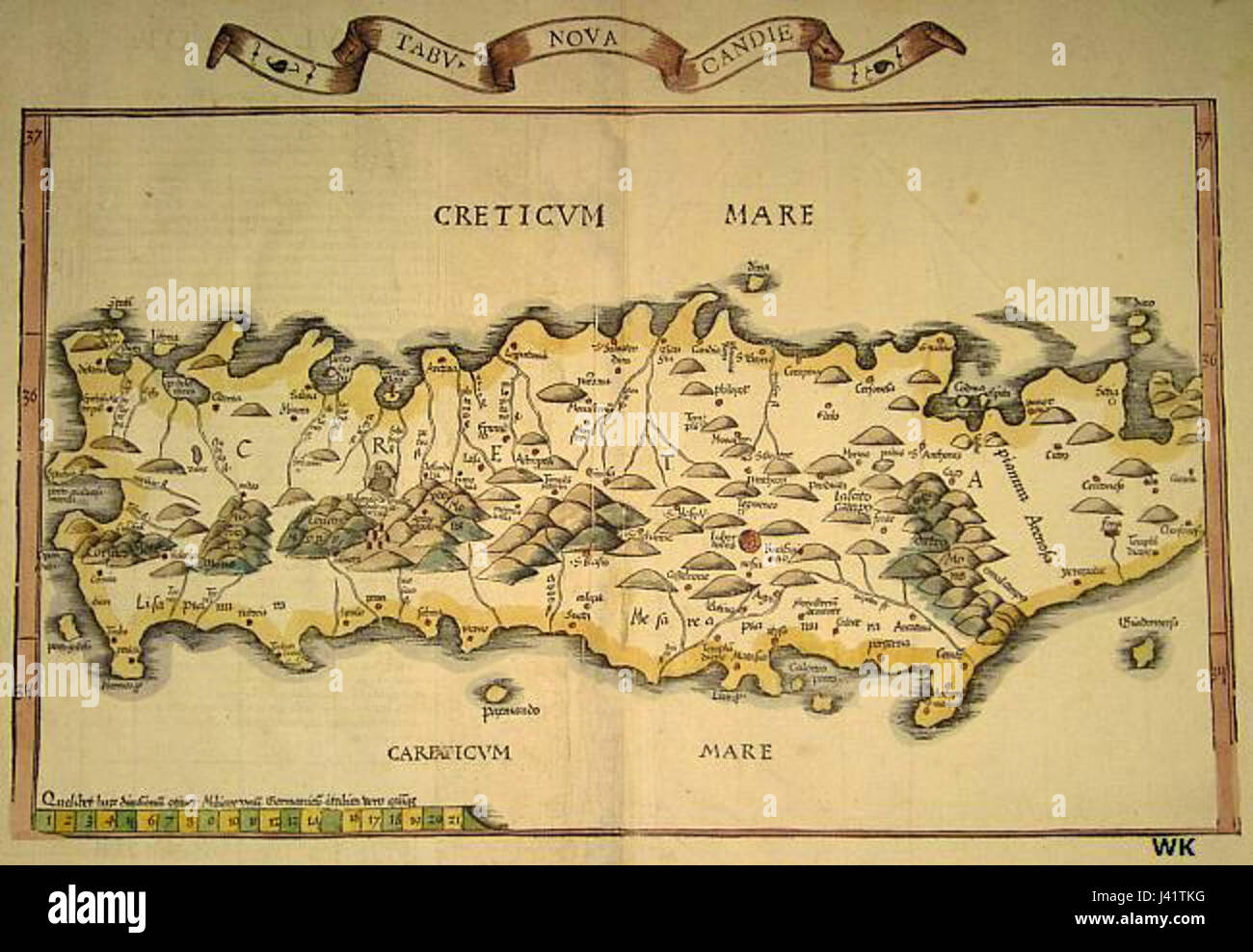 MapCandia1541 Foto Stock