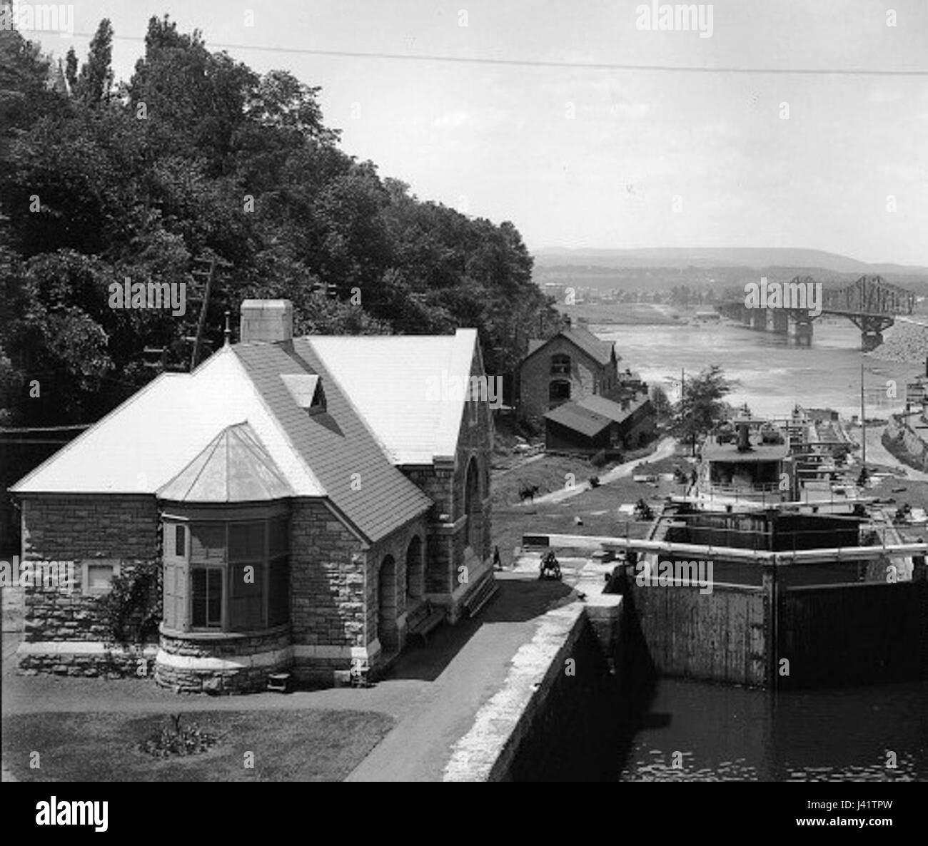 Ufficio di blocco Canale Rideau 1901 Foto Stock