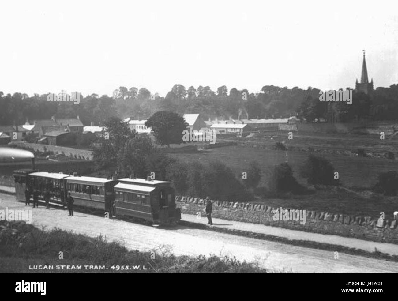 Lucan tram a vapore Foto Stock