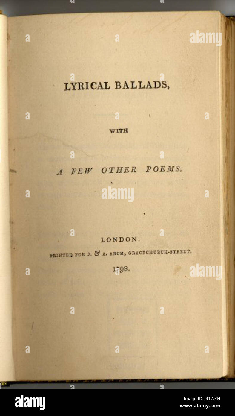 Ballate liriche Foto Stock