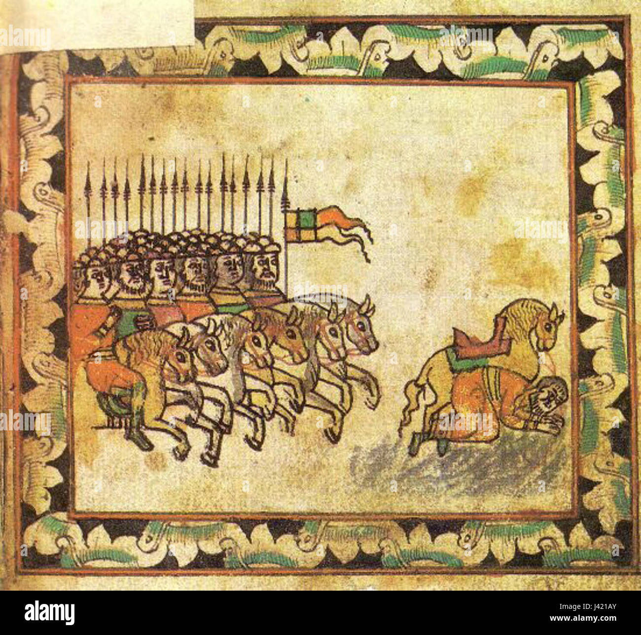 Kulikovo 11 si riferisce a un luogo specifico legato alla famosa battaglia di Kulikovo, un conflitto cruciale nella storia russa che si verificò nel 1380 tra le forze di Dmitrij Donskoy e l'Orda d'Oro mongola. Foto Stock