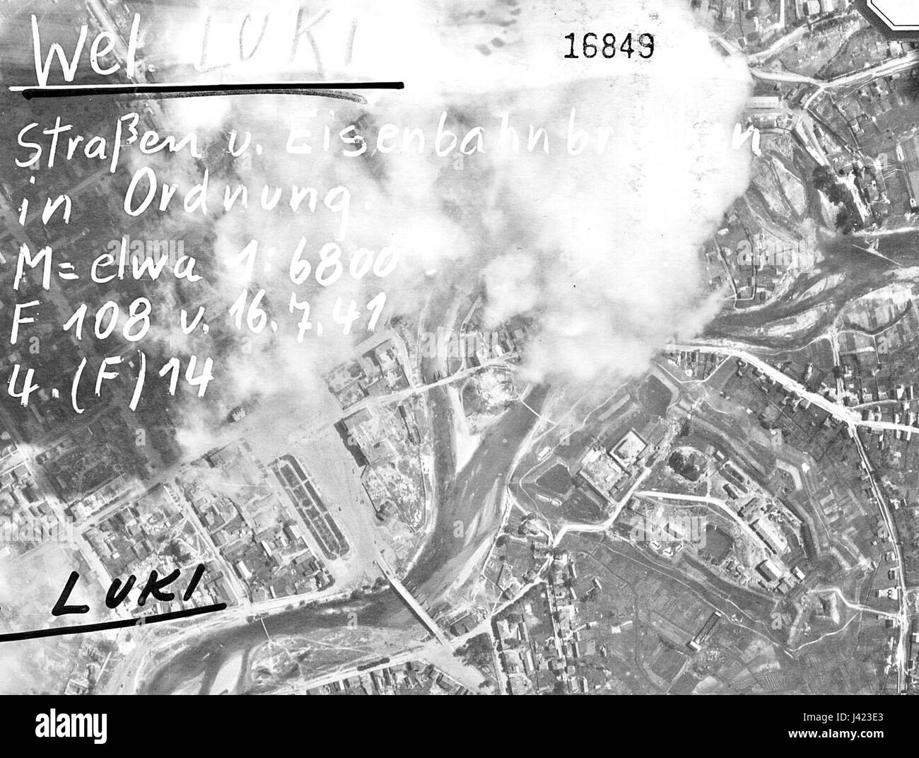 Luftwaffe4 velikiye luki Foto Stock