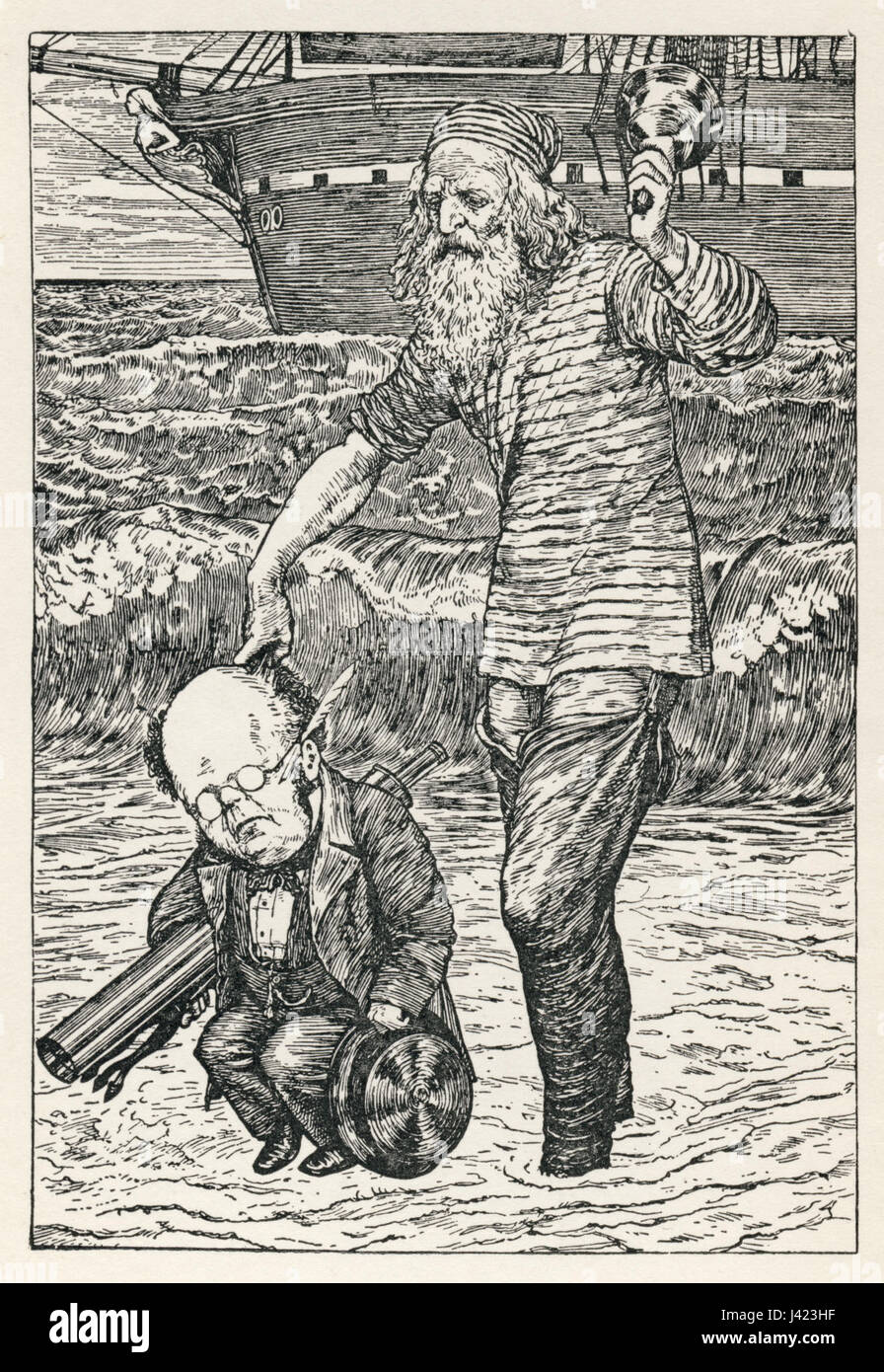 Lewis Carroll Henry Holiday caccia della piastra Snark 1 Foto Stock