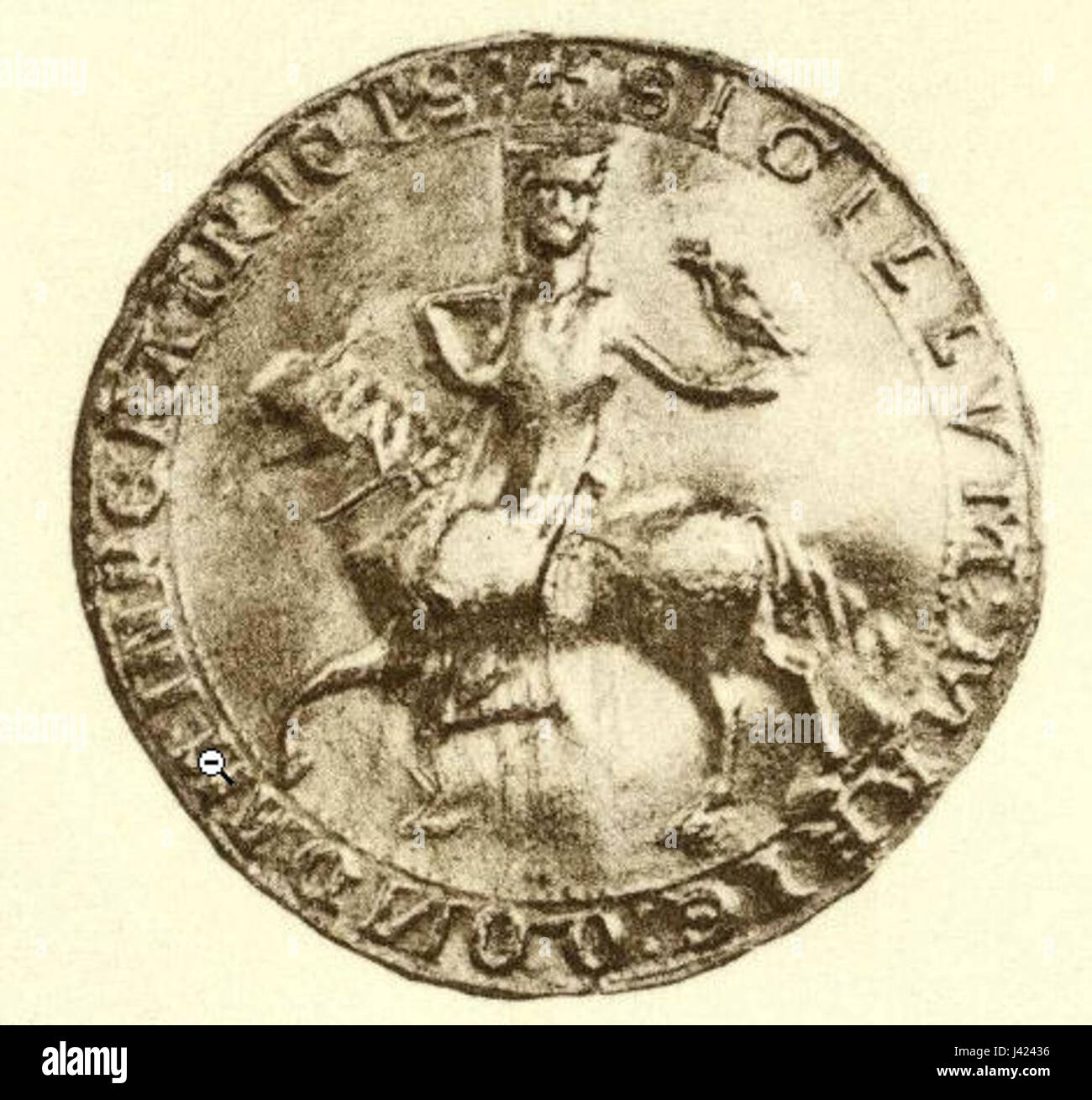 Maria Brabantska, nota anche come Maria di Brabante, fu una regina consorte di Francia del XIII secolo attraverso il suo matrimonio con re Luigi VIII. Il suo regno fu parte della storia dinastica medievale europea. Foto Stock